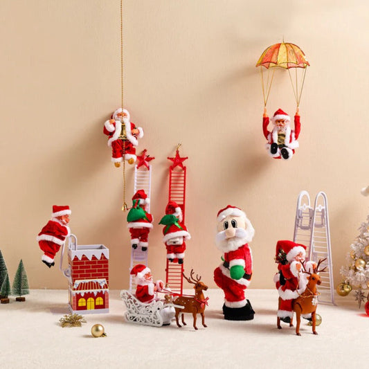Climbing Santa Holiday Display