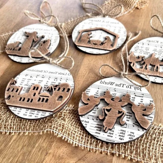 Nativity-Themed Ornament Collection