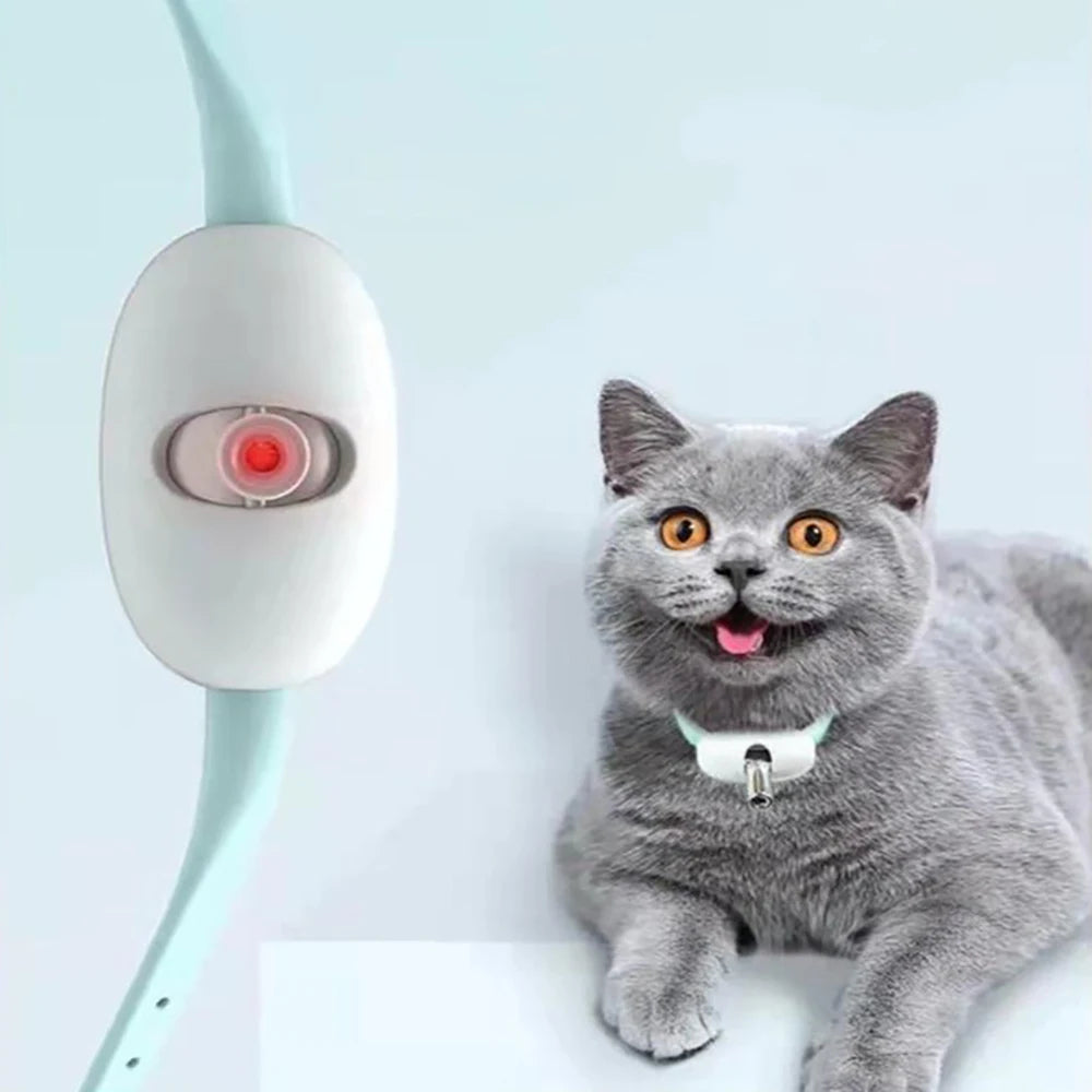 Interactive laser cat collar with USB charging