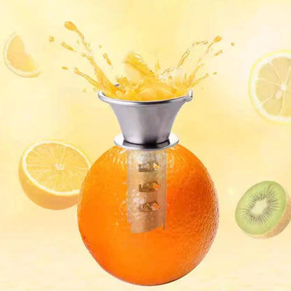 Stainless steel manual lemon juicer