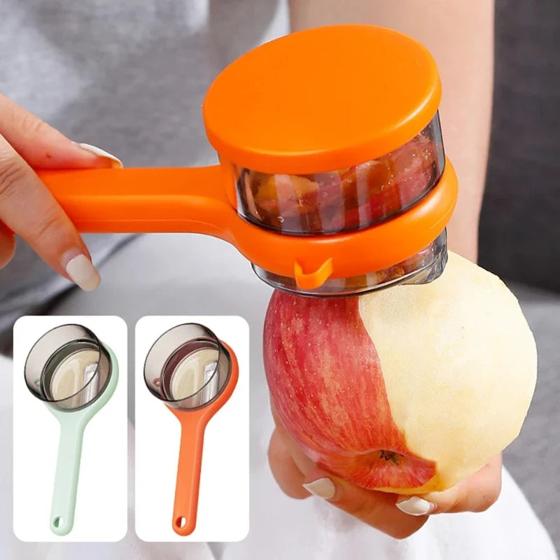 Ergonomic storage vegetable peeler with non-slip grip
