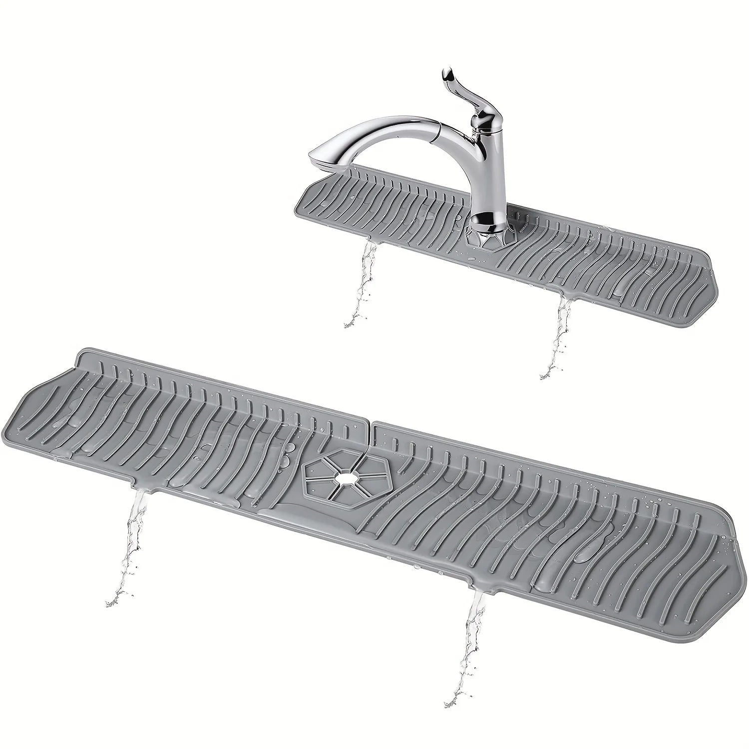 Silicone kitchen sink splash guard