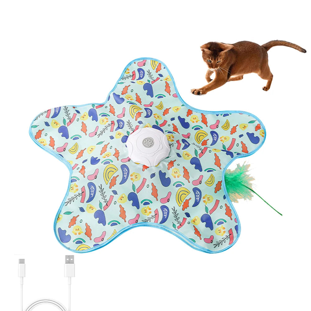 Automatic hide and seek interactive cat toy