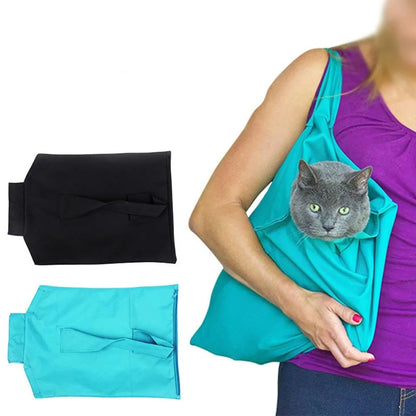 Anti-scratching travel cat carrier pouch