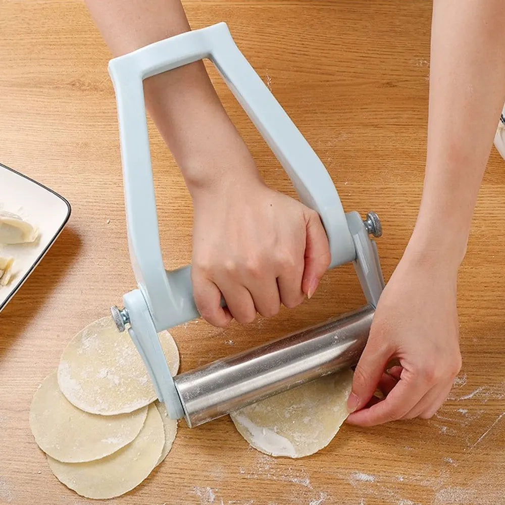 Stainless steel adjustable handheld rolling pin