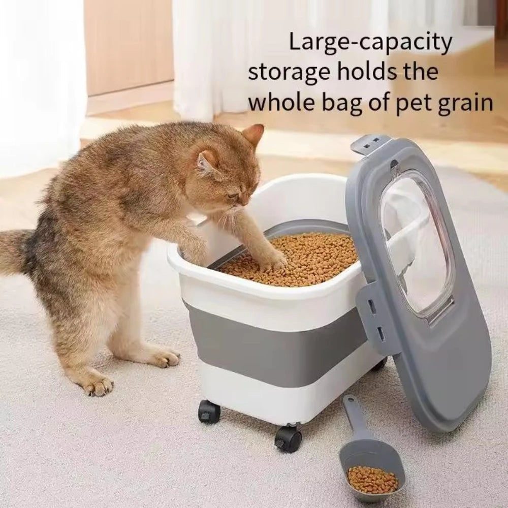 Foldable Rolling Food Storage Container