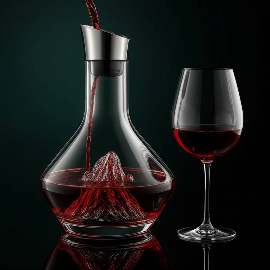 Crystal glass wine decanter aerator carafe