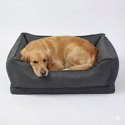 Orthopedic anti-slip car dog bed for back seat