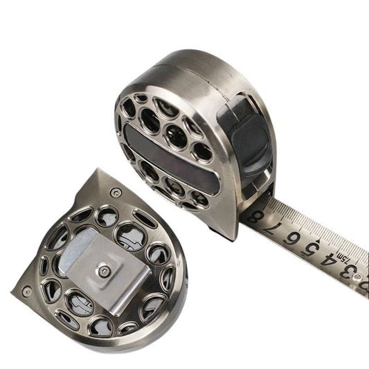 Carved stainless steel measuring tape