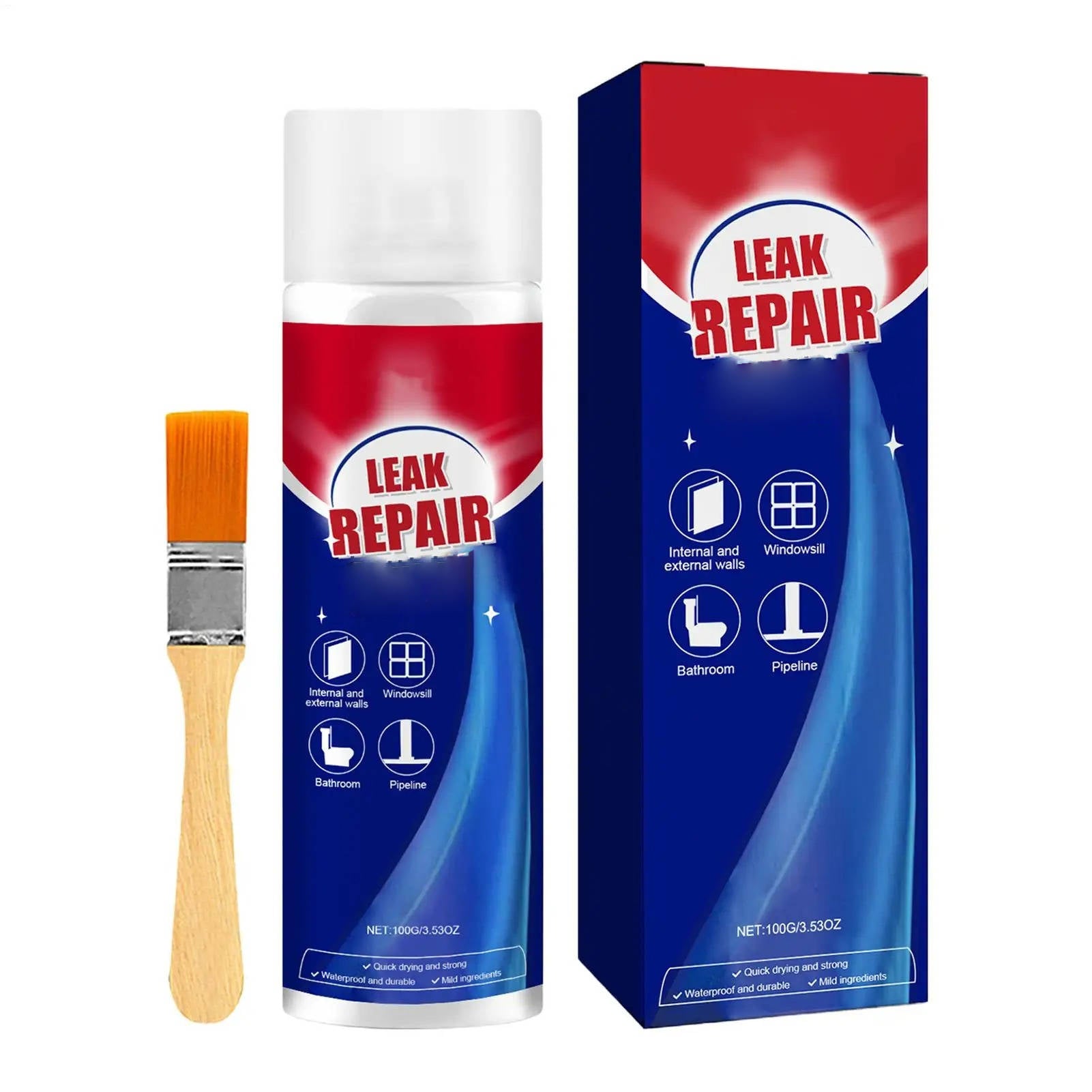 2 set leak repair waterproof sealant spray
