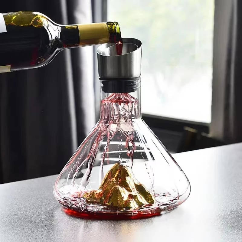 Crystal Glass Wine Decanter & Aerator