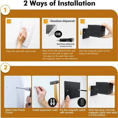 Motion Sensor Indoor Wall Light with Remote