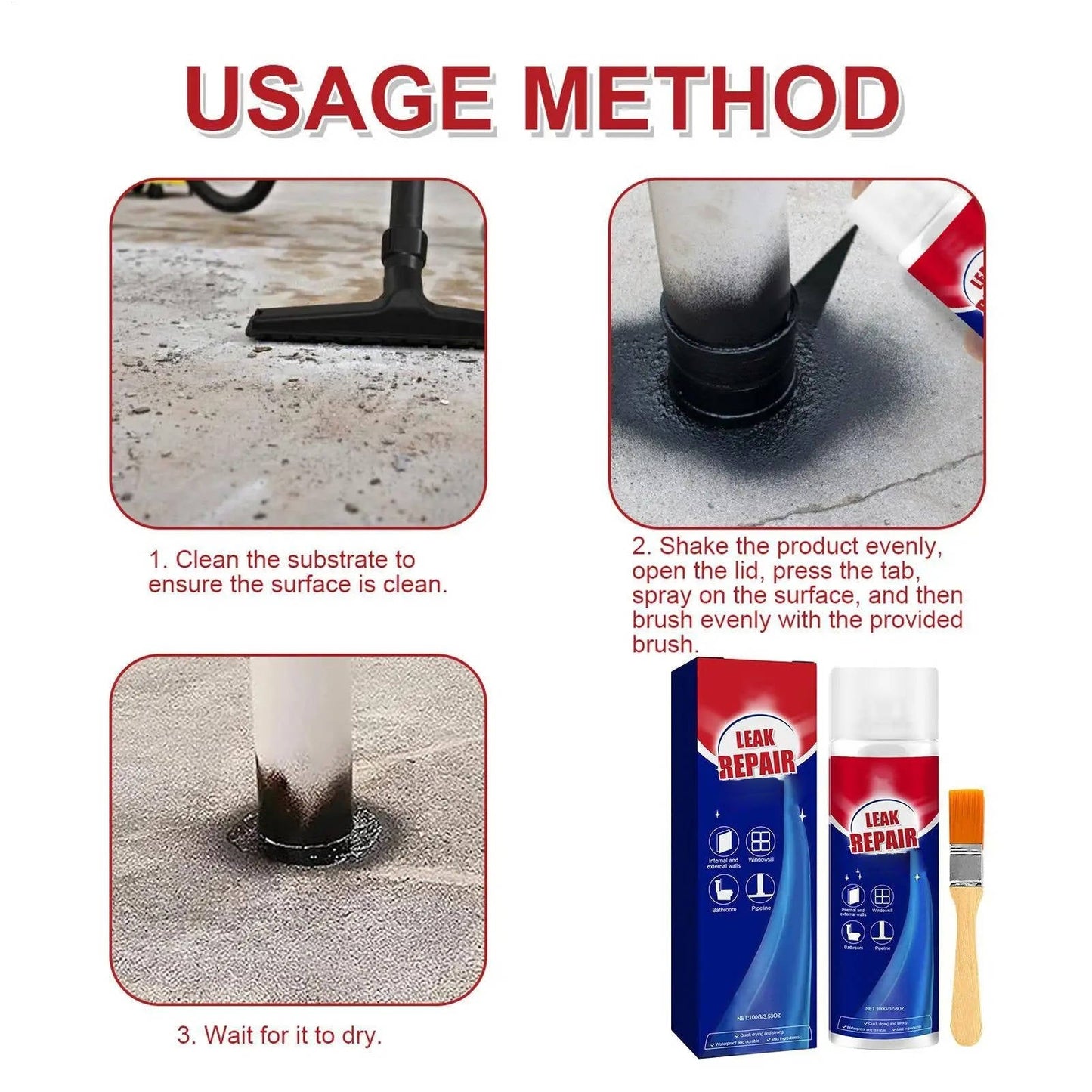 All-Purpose Waterproof Leak Repair Sealant Spray