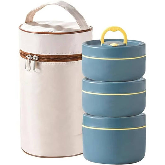 Stainless steel insulated lunch box food container set