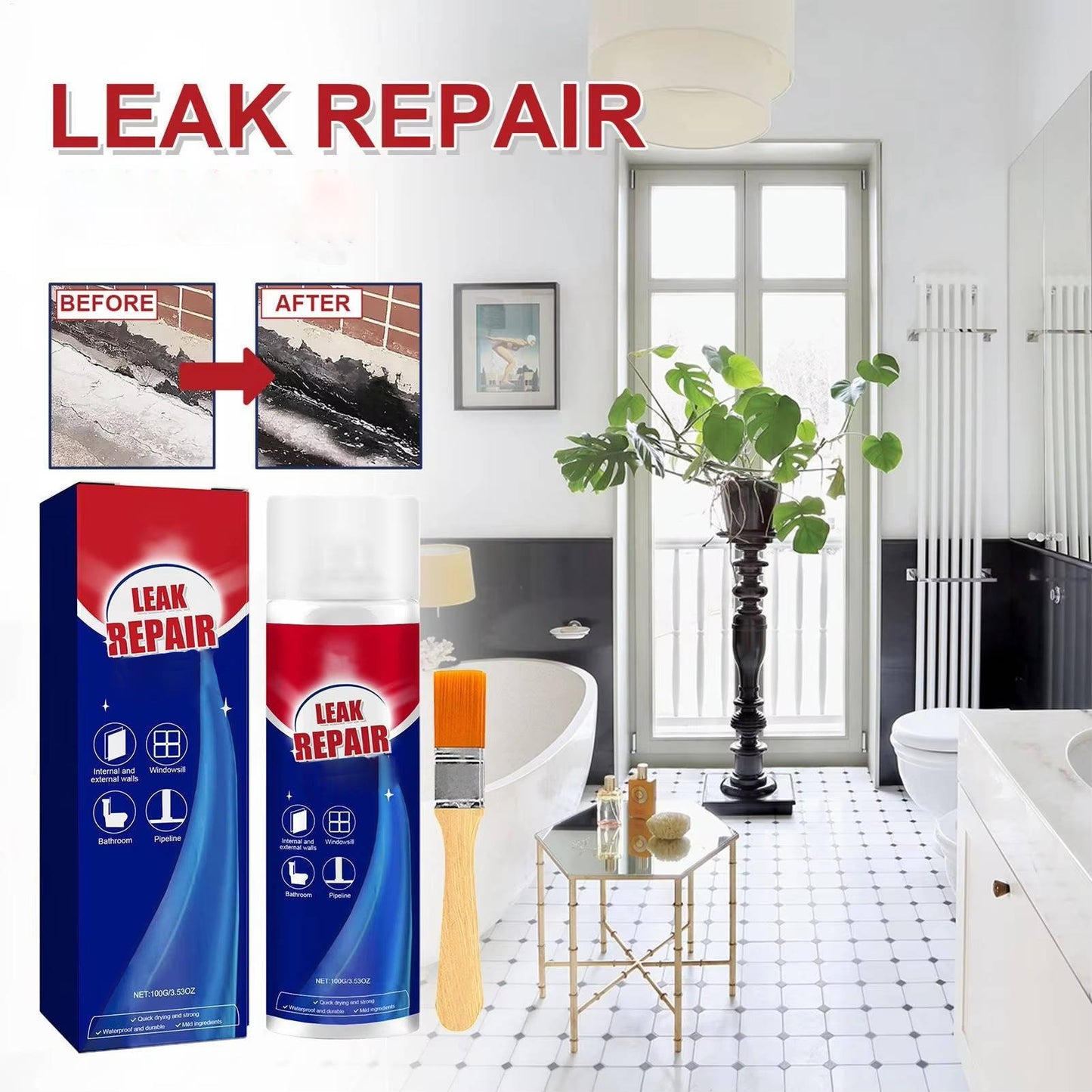 All-Purpose Waterproof Leak Repair Sealant Spray