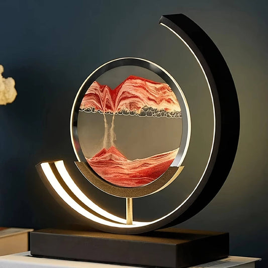 Moving sand art display