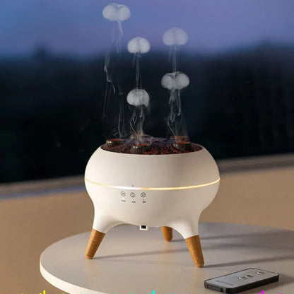 Dynamic jellyfish flame aroma diffuser