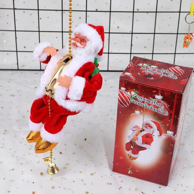 Climbing Santa Holiday Display
