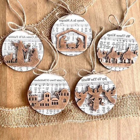 Nativity-Themed Ornament Collection
