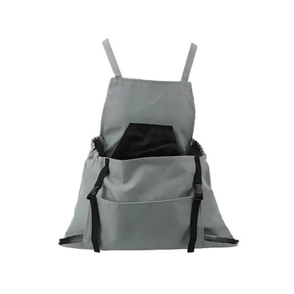 Harvesting Apron with Drop-Release Pouch
