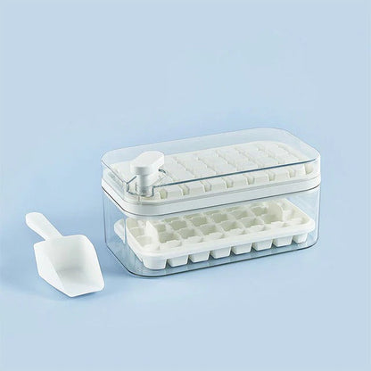 One-click ice tray system