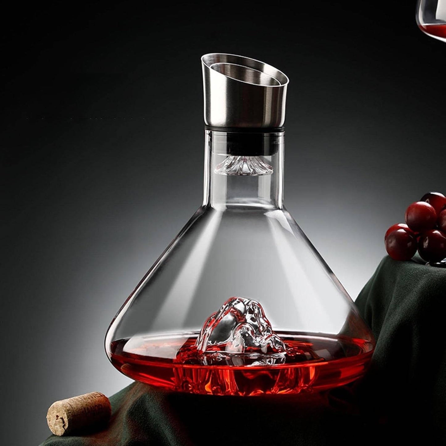 Crystal Glass Wine Decanter & Aerator