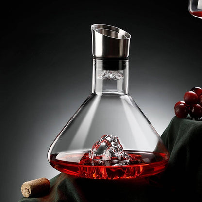 Crystal Glass Wine Decanter & Aerator